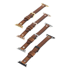 Correa delgada de cuero Perugia para Apple Watch