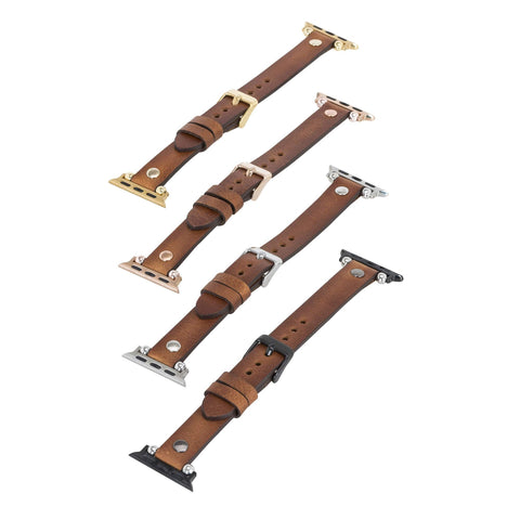 Perugia Leather Slim Band Strap for Apple Watch