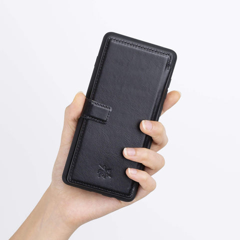 Verona RFID Blocking Leather Slim Wallet Case for Samsung Galaxy S10e