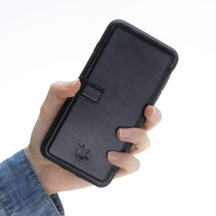 Verona - Funda tipo cartera delgada de piel con bloqueo RFID para iPhone 7 Plus