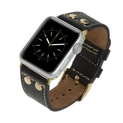 Correa de cuero Como para Apple Watch