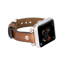 Correa delgada de cuero Perugia para Apple Watch