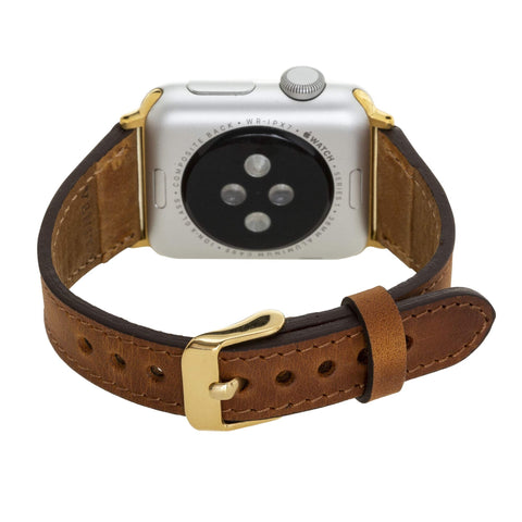 Correa delgada de cuero Messina para Apple Watch