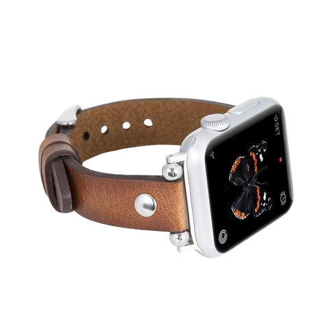 Perugia Leather Slim Band Strap for Apple Watch