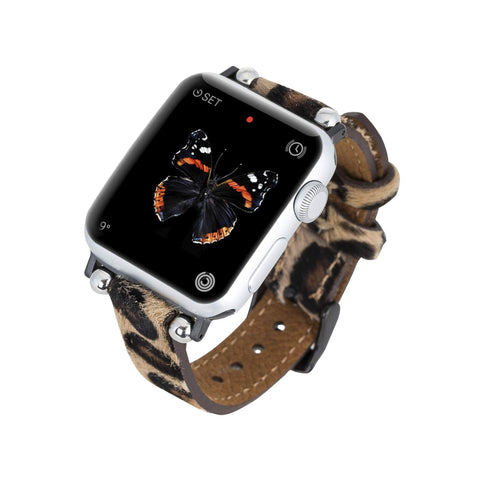Correa delgada de cuero Foggia para Apple Watch