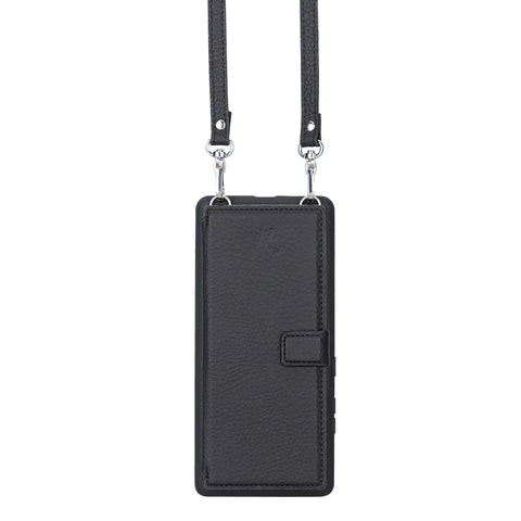 Fermo Funda de cuero para teléfono con billetera cruzada para Galaxy S21 Ultra