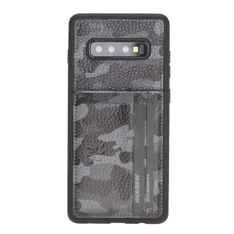 Pisa Snap On Leather Wallet Case with Stand for Samsung Galaxy S10 Plus