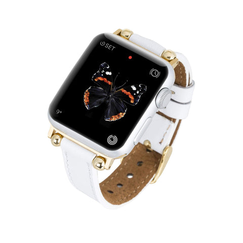 Correa delgada de cuero Foggia para Apple Watch