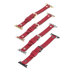 Correa delgada de cuero Perugia para Apple Watch