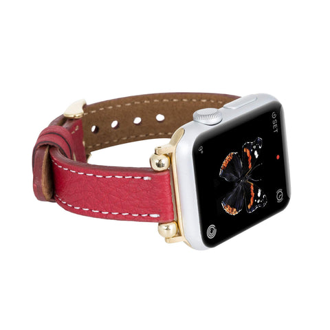 Correa delgada de cuero Foggia para Apple Watch