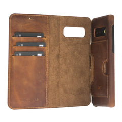 Funda tipo billetera de cuero con bloqueo RFID Florence para Samsung Galaxy S10
