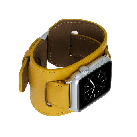 Ancona Leather Cuff Band Strap for Apple Watch