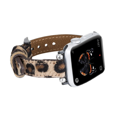 Correa delgada de cuero Foggia para Apple Watch