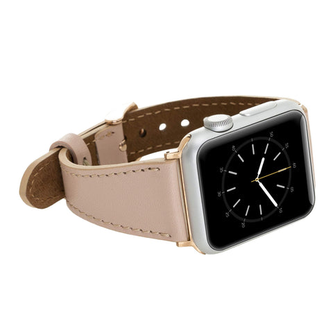 Correa delgada de cuero Messina para Apple Watch