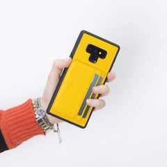 Funda tipo billetera de cuero Pisa Snap On con soporte para Samsung Galaxy Note 9