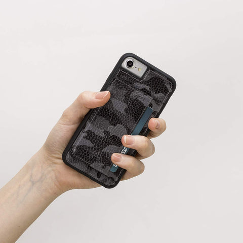 Pisa Snap On Leather Wallet Case with Stand for iPhone 6