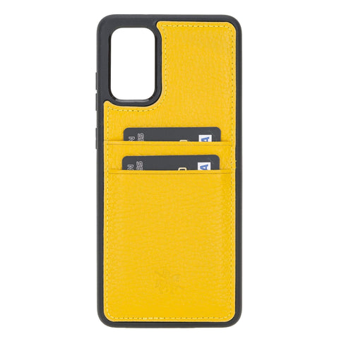 Funda tipo billetera de cuero Capri Snap On para Samsung Galaxy S20 Plus
