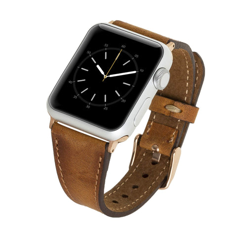 Correa delgada de cuero Messina para Apple Watch