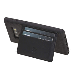 Funda tipo billetera de cuero Pisa Snap On con soporte para Samsung Galaxy Note 9