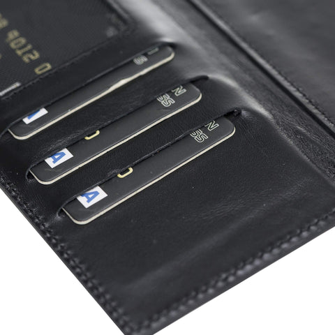 Verona Funda tipo billetera delgada de cuero con bloqueo RFID para Samsung Galaxy Note 10 Plus