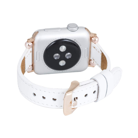 Correa delgada de cuero Foggia para Apple Watch