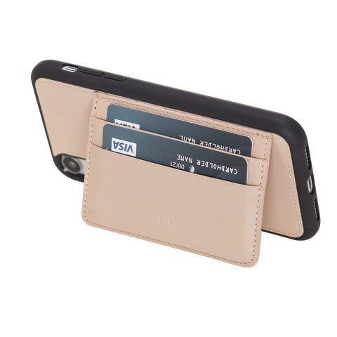 Pisa Snap On Leather Wallet Case with Stand for iPhone XR
