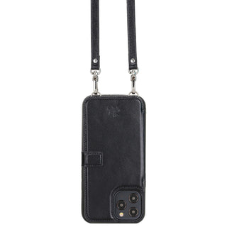 Fermo Funda de cuero para teléfono con billetera cruzada para iPhone 12 Pro Max