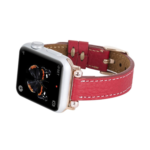 Correa delgada de cuero Foggia para Apple Watch