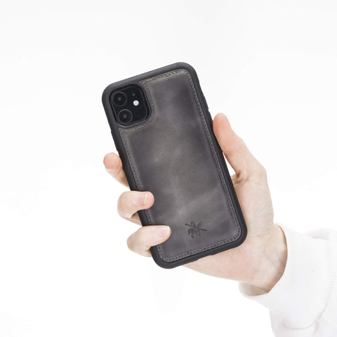 Lucca Snap On Leather Case for iPhone 11