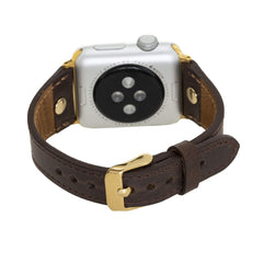 Correa delgada de cuero Sessa para Apple Watch