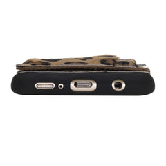Funda tipo billetera de cuero Pisa Snap On con soporte para Samsung Galaxy S9