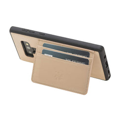 Funda tipo billetera de cuero Pisa Snap On con soporte para Samsung Galaxy Note 9
