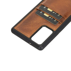 Funda tipo billetera de cuero Capri Snap On para Samsung Galaxy Note 20