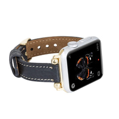Correa delgada de cuero Foggia para Apple Watch