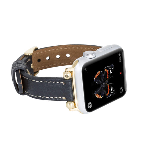 Correa delgada de cuero Foggia para Apple Watch
