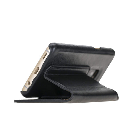 Estuche tipo billetera de cuero con bloqueo RFID Venice para Samsung Galaxy S9