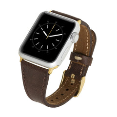 Messina Leather Slim Band Strap for Apple Watch