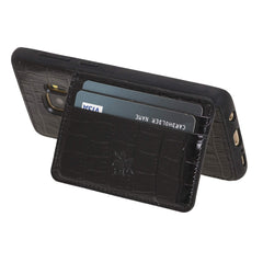 Funda tipo billetera de cuero Pisa Snap On con soporte para Samsung Galaxy S9
