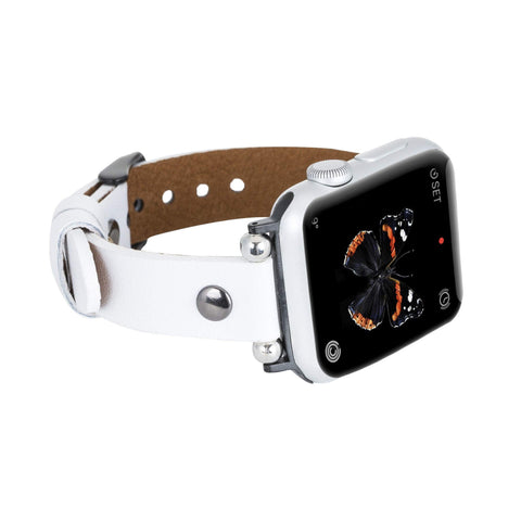 Perugia Leather Slim Band Strap for Apple Watch