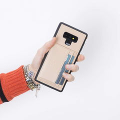Funda tipo billetera de cuero Pisa Snap On con soporte para Samsung Galaxy Note 9
