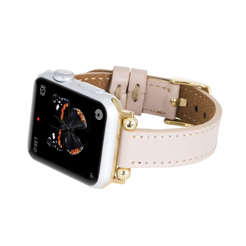 Correa delgada de cuero Foggia para Apple Watch
