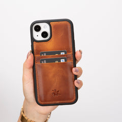 Capri Snap On Leather Wallet Case for iPhone 15 Plus