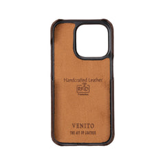Funda tipo billetera de cuero con bloqueo RFID Florence para iPhone 15 Pro