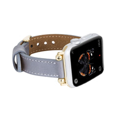 Correa delgada de cuero Foggia para Apple Watch