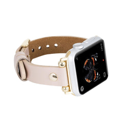 Correa delgada de cuero Perugia para Apple Watch