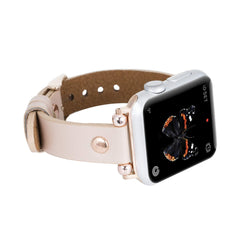 Correa delgada de cuero Perugia para Apple Watch