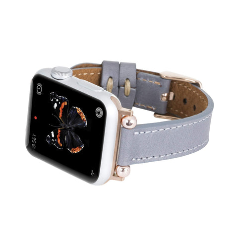 Correa delgada de cuero Foggia para Apple Watch