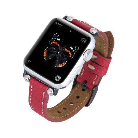 Correa delgada de cuero Foggia para Apple Watch