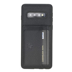 Pisa Snap On Leather Wallet Case with Stand for Samsung Galaxy S10