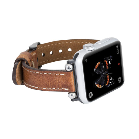 Correa delgada de cuero Foggia para Apple Watch